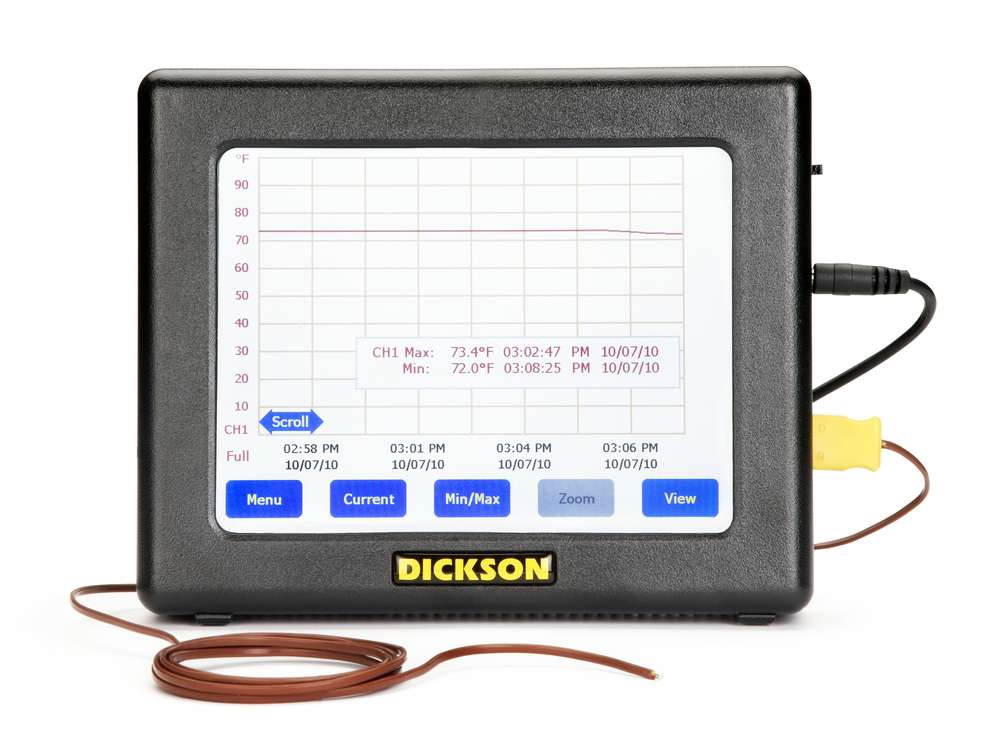 FT520, Touchscreen Data Logger, Dickson