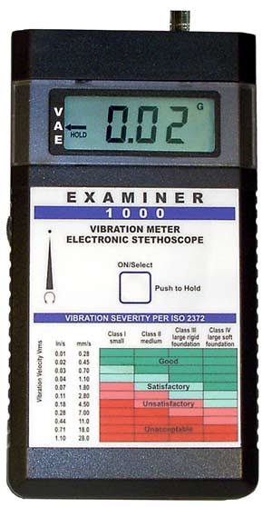 Examiner 1000, Vibration Meter, Predictive Maintenance, Program, Monarch, Instrument