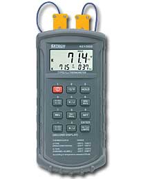 Type J/K, Dual Input Thermometer with Alarm 421502