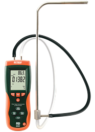 HD350: Pitot Tube Anemometer + Differential Manometer