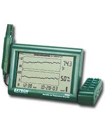RH520A: Humidity+Temperature Chart Recorder with Detachable Probe