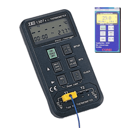 TES-1307, Datalogging, K/J, Thermometer