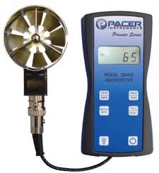 DA400, Digital Anemometer, Rotating Vane Anemometer, Pacer Instruments